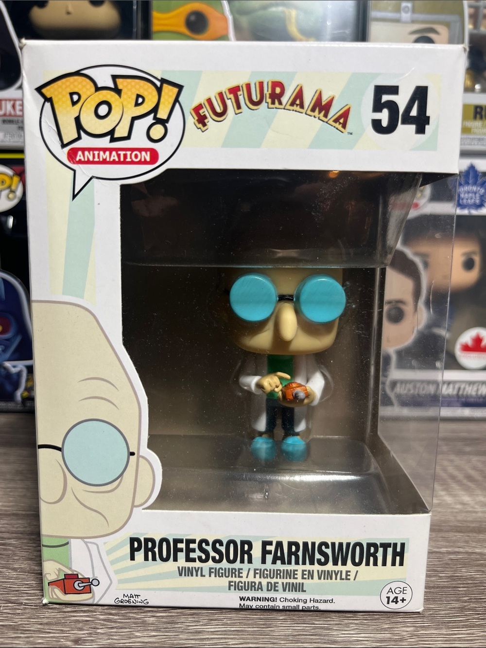 Funko Pop! Futurama Professor Farnsworth Vinyl Figure - White, Teal, Beige